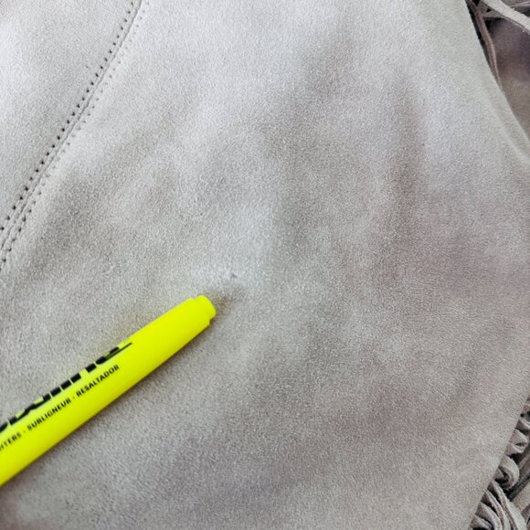 Johnny Was Bag Purse Elodie Suede Leather Fringe Boho Western Rodeo Textured EUC - Picture 13 of 17